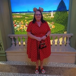 Disney Minnie Mouse red with white dot dress